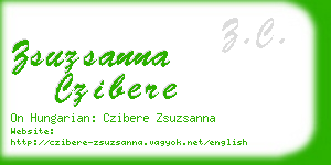 zsuzsanna czibere business card